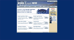 Desktop Screenshot of nevadalegalnews.com